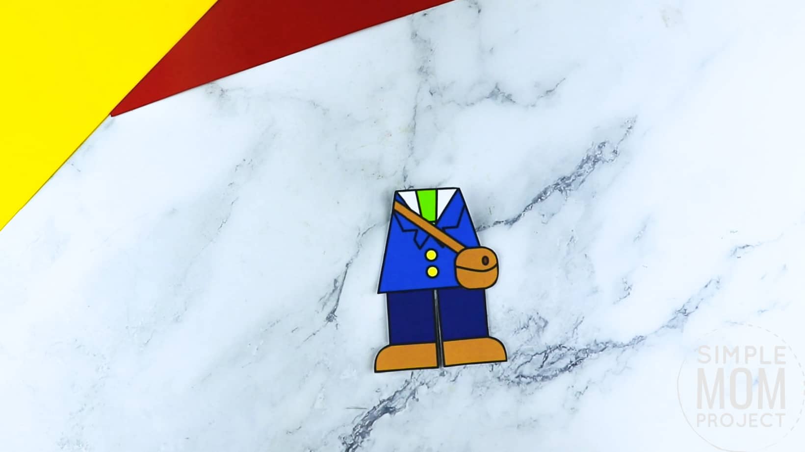 Free printable mail carrier craft community helper for kids, preschoolers, toddlers and kindergartners