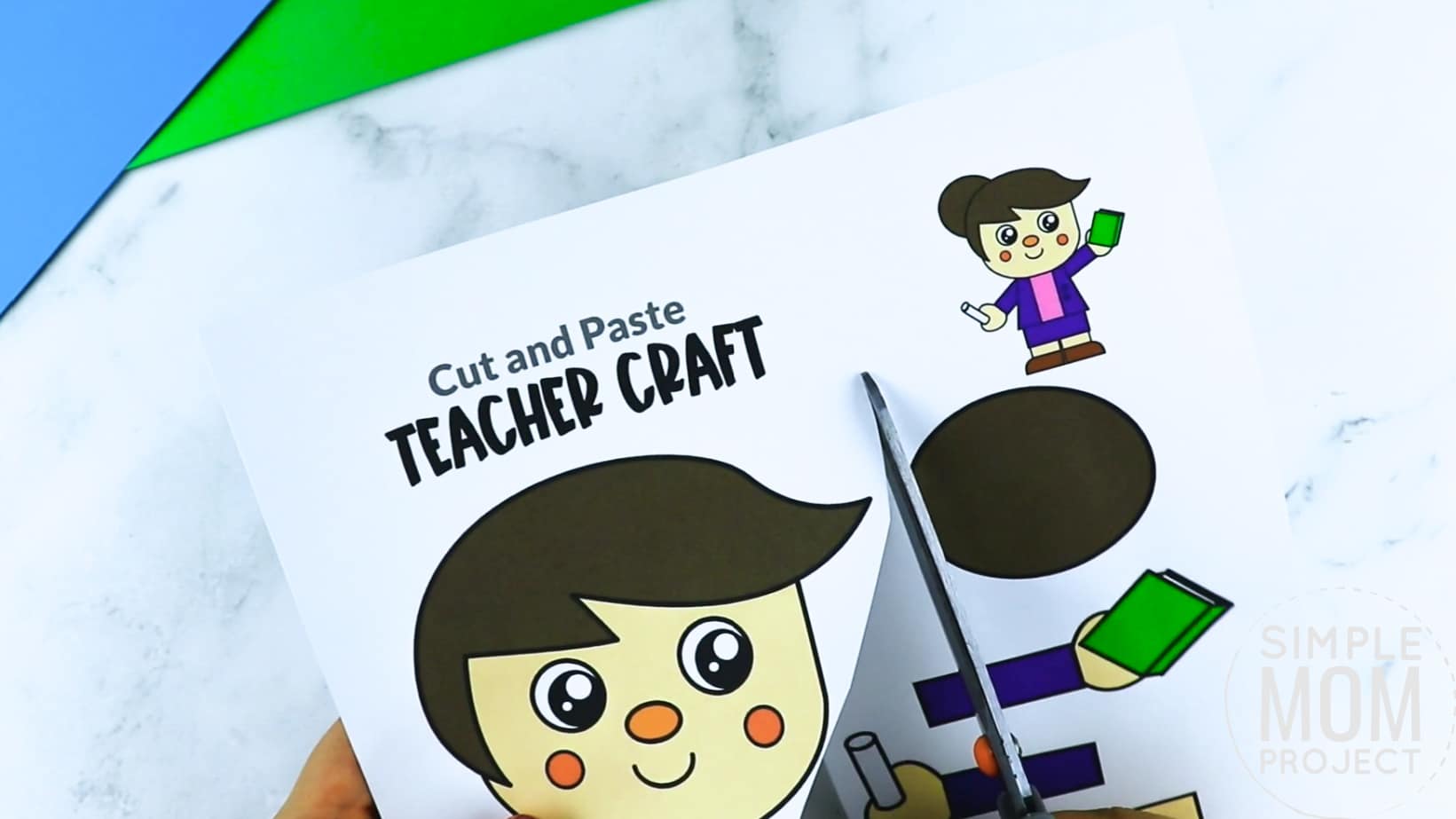 Free printable teacher craft for kids, preschoolers, toddlers and kindergartners