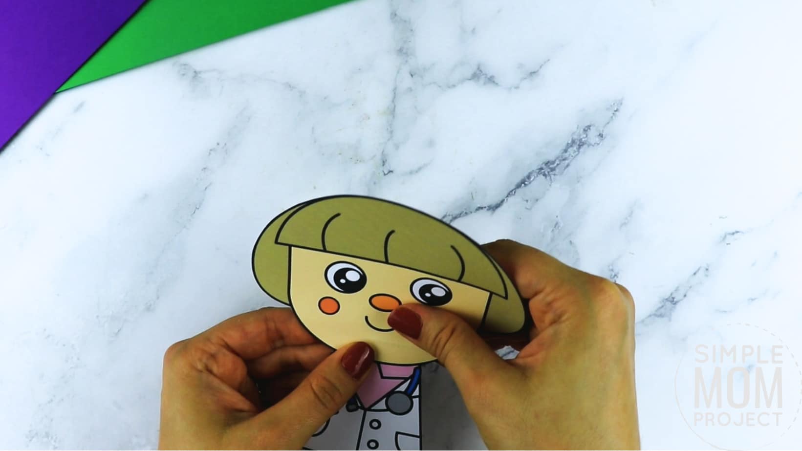 Free printable veterinarian craft for kids, preschoolers, toddlers and kindergartners