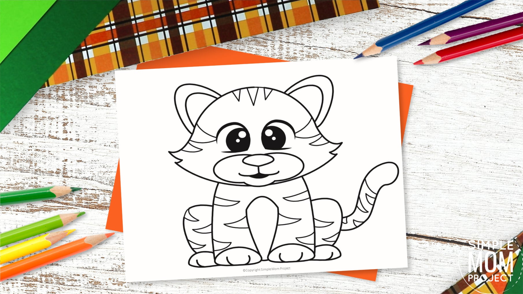Free Printable Cat Template for Preschoolers toddlers kindergarten kids