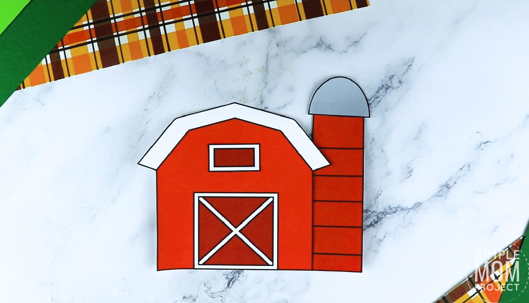 Free printable barn craft for toddlers, preschoolers and kindergartners