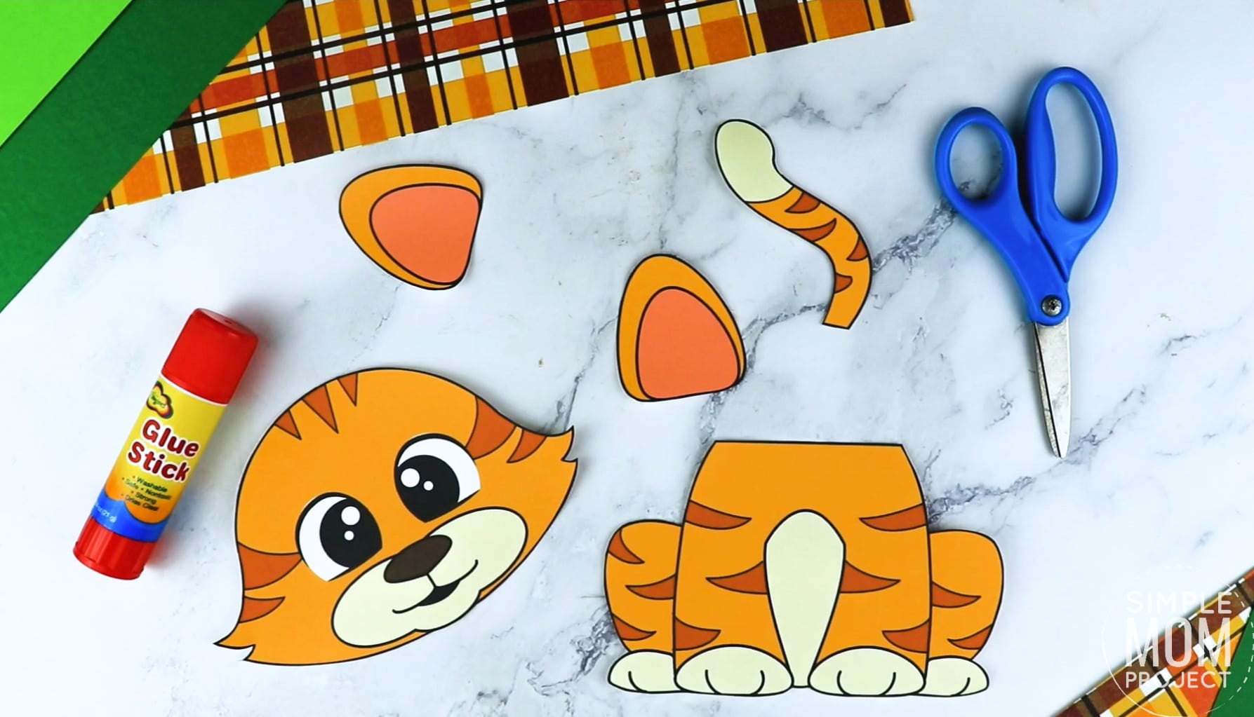 Free Printable Farm Cat Craft and Kitty Craft Kids Preschoolers toddlers