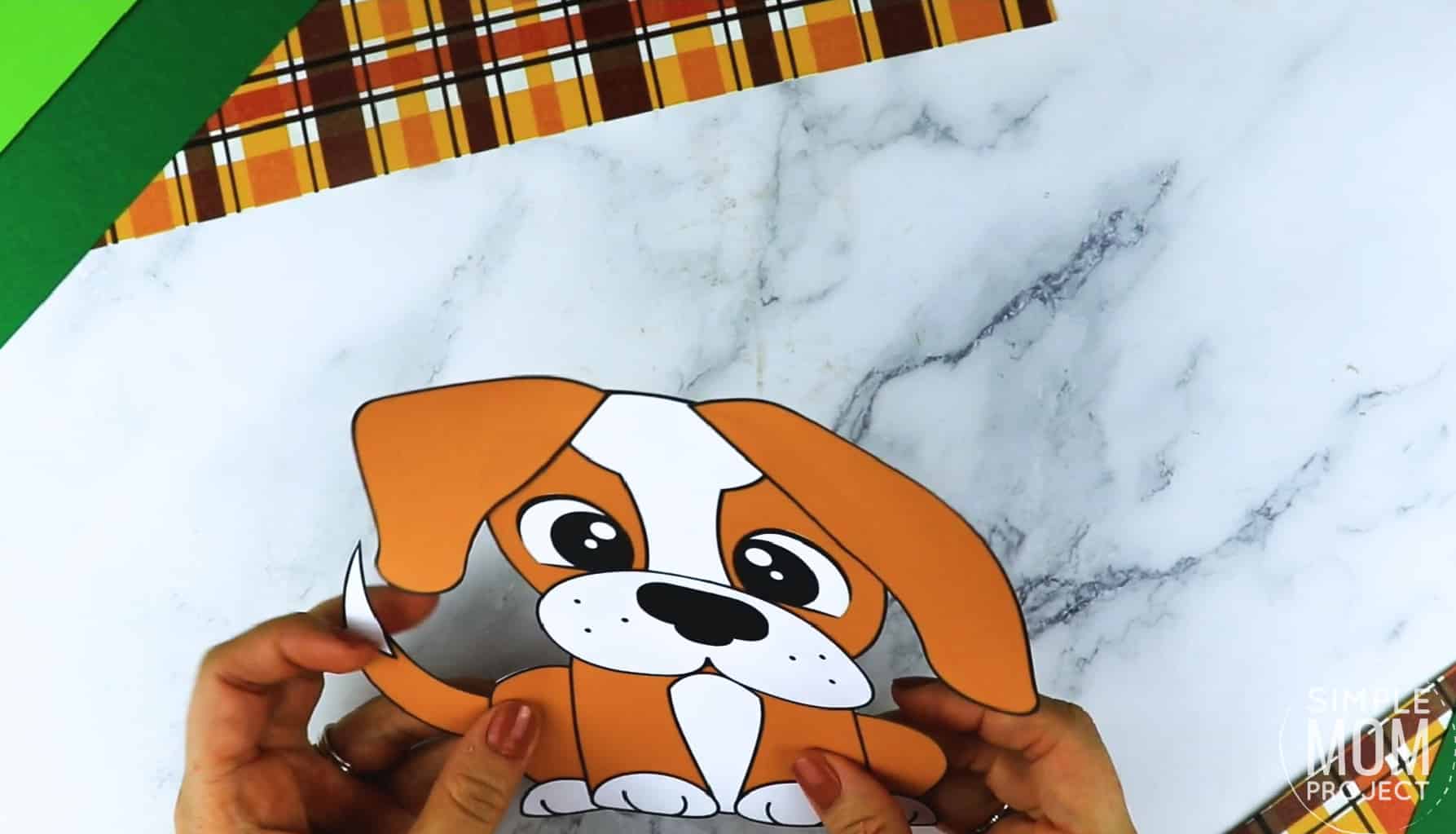 Free Printable Farm Dog Craft and Puppy Kids Preschoolers toddlers