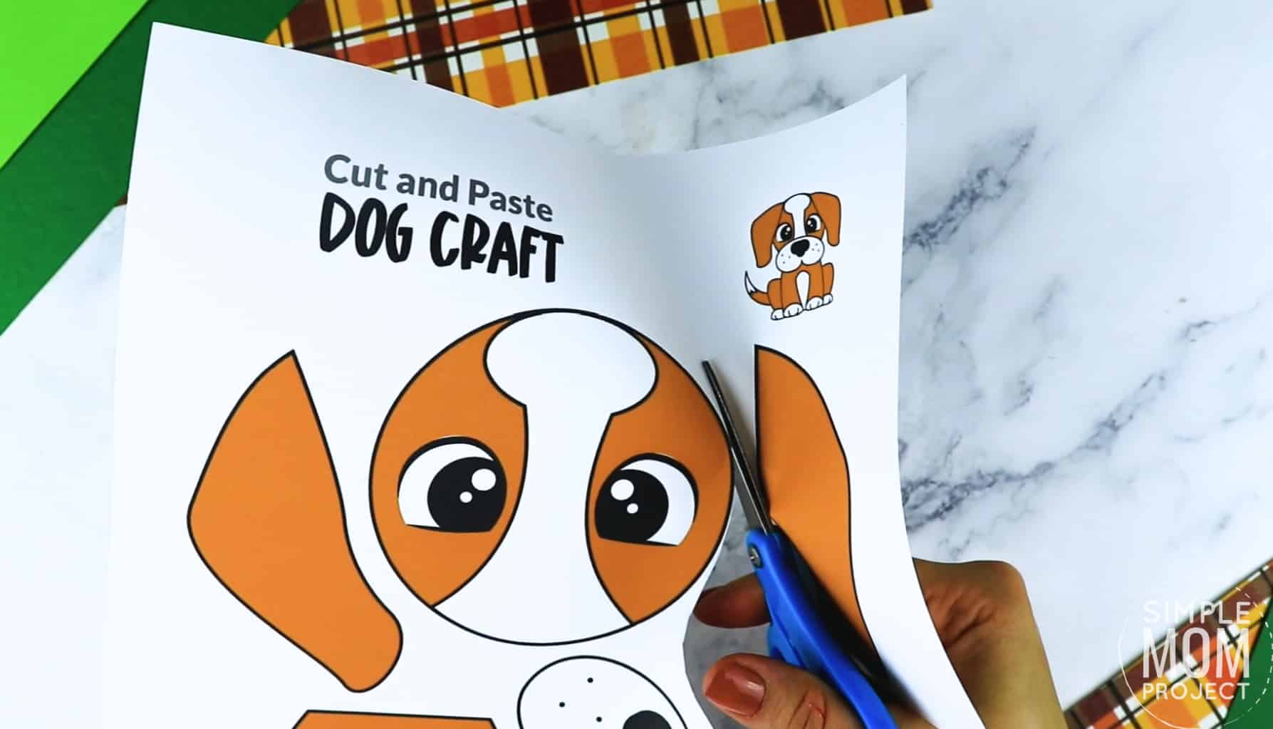 Free Printable Farm Dog Craft and Puppy Kids Preschoolers toddlers