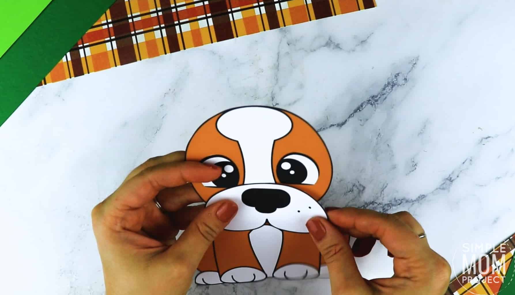 Free Printable Farm Dog Craft and Puppy Kids Preschoolers toddlers
