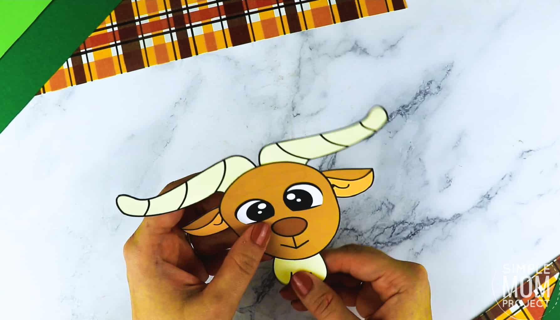 Free Printable Farm Goat Craft for Kids Preschoolers toddlers