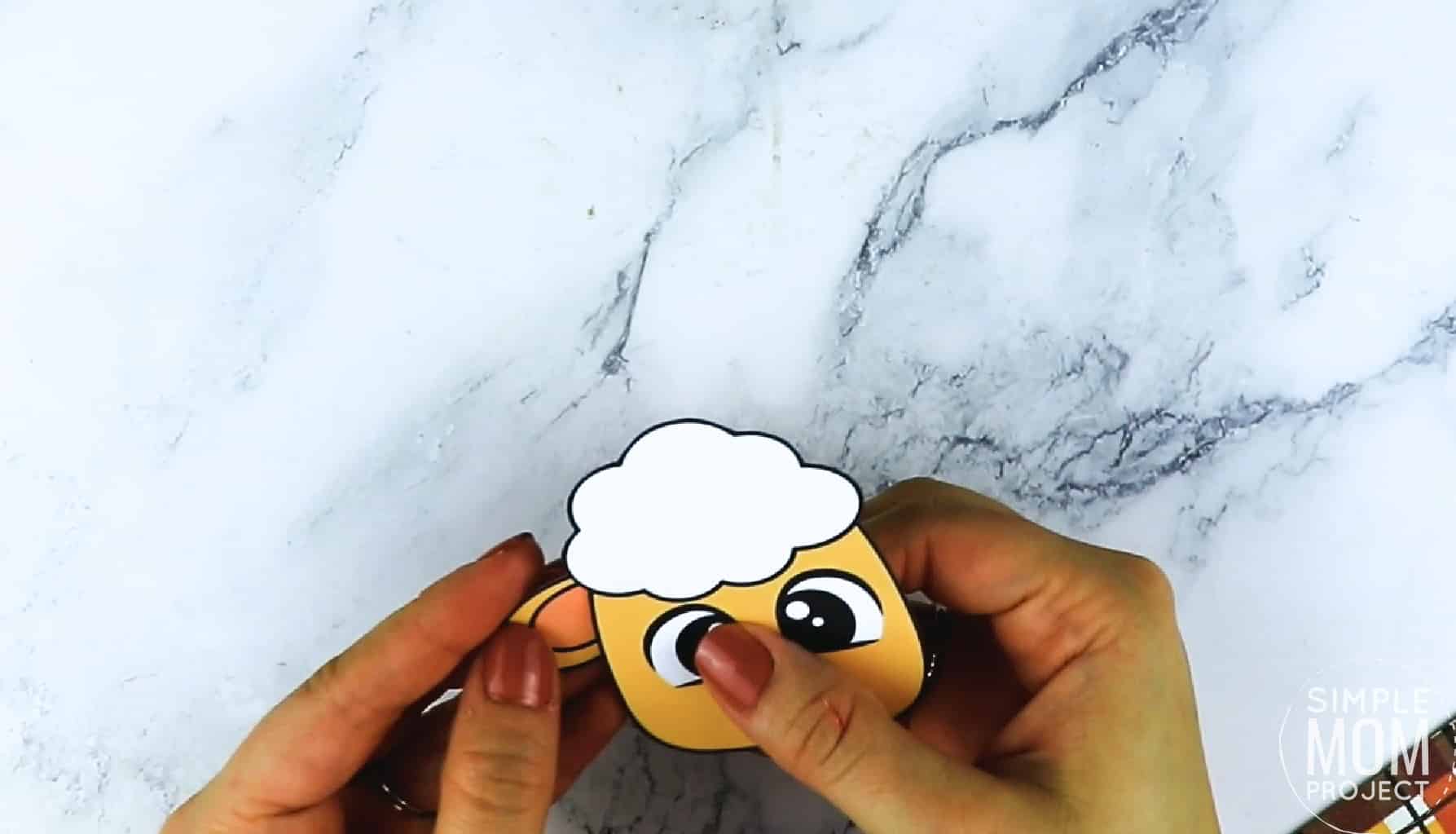 Free Printable Farm Sheep Craft Lamb Craft for Kids Preschoolers toddlers