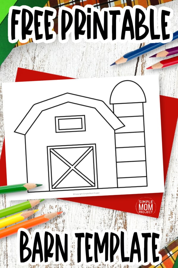 Are you looking for a printable cut out old macdonald barn house template for your preschool class for a simple coloring outline and easy farm craft? This black and white barn template can be a quiet and cute way for your kids to have fun. Color it a red barn, pink or have your kids design the big barn drawing however they wish! Click and download the free printable barn template today!
