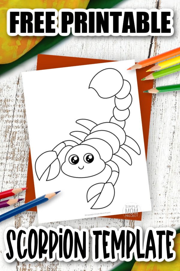 Use this free printable and easy scorpion template in your next scorpion craft or you can even use it for your logo! The free printable scorpion template is a great way to make a simple coloring page or scorpion theme art project! Click now to download the free printable scorpion template today!