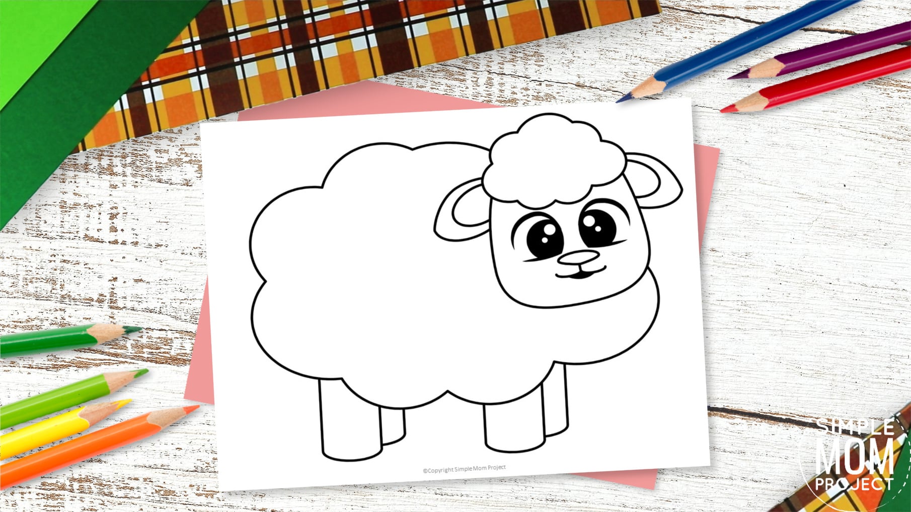 Free Printable Sheep Template for Preschoolers toddlers kindergarten kids