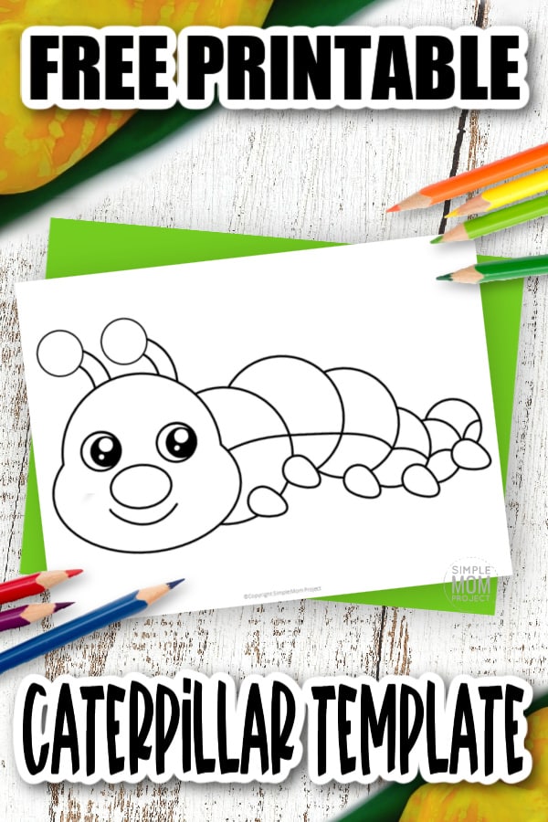 Are you looking for a fun printable caterpillar outline cut out for your preschool class? This blank caterpillar template is a great cartoon pattern to have on hand when you read over, The Hungry Caterpillar or if you are looking for a fun and simple craft to teach about circles or the letter c in the alphabet. Click to download and print your copy of our adorable, very hungry caterpillar template.
