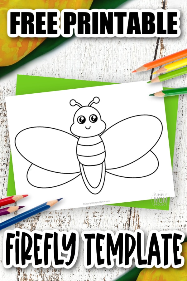 Are you looking for a fun lightning bug or firefly template? This printable firefly template is fun for a simple and cute mason jar art craft. Cut out the middle and turn it into a sun catcher or dip your fingers in paint to make a fun fingerprint activity! There’s so many firefly crafts you can use with this lightning bug template!