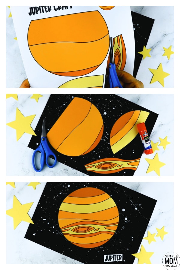 Printable Planet Jupiter Craft for Preschoolers, Toddlers and Kindergartners
