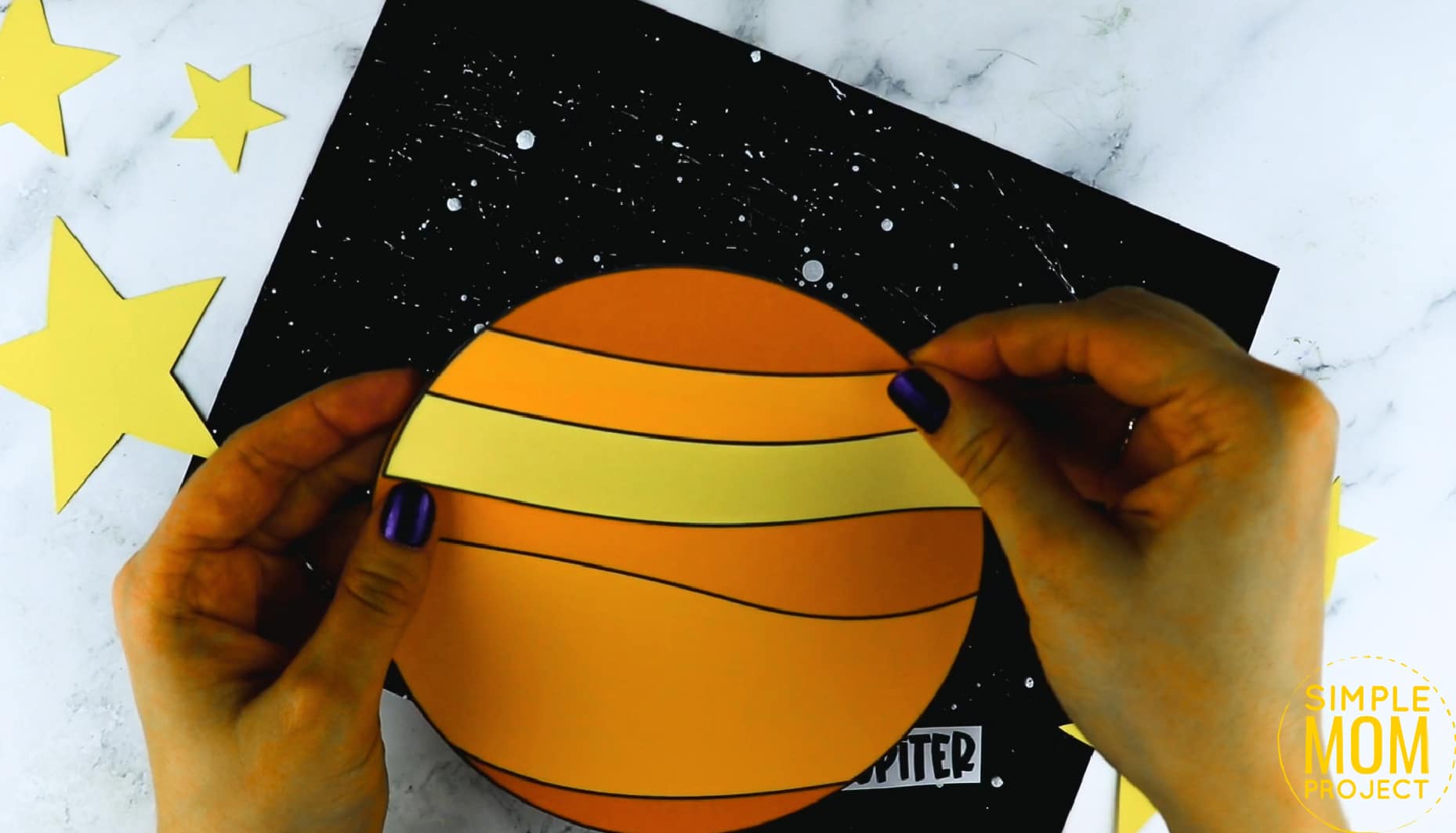 Printable Planet Jupiter Craft for Preschoolers, Toddlers and Kindergartners