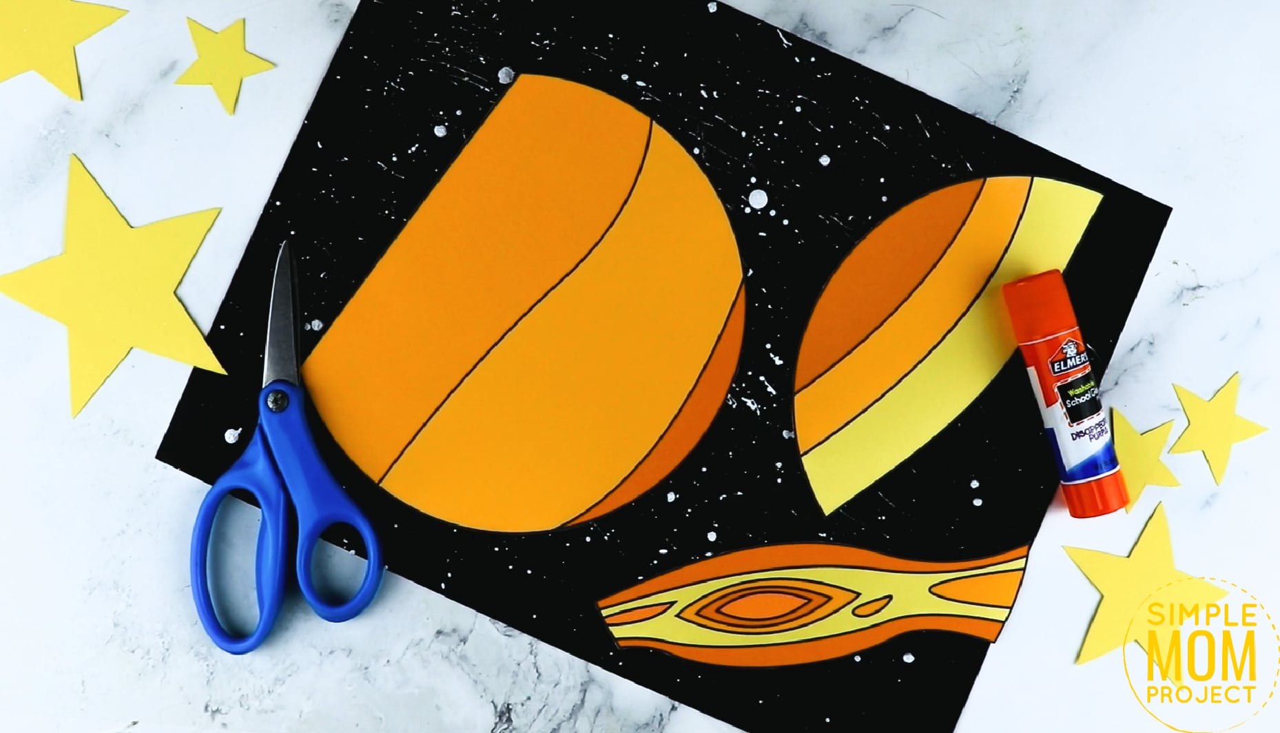Printable Planet Jupiter Craft for Preschoolers, Toddlers and Kindergartners