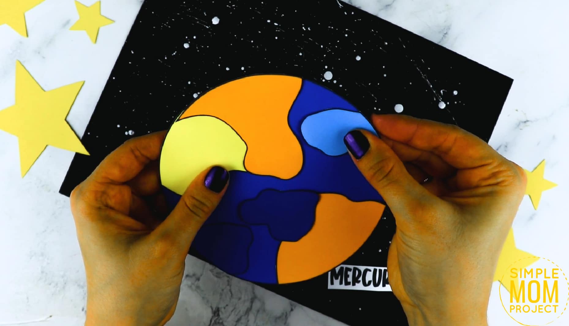 Printable Planet Mercury Craft for Preschoolers, Toddlers and Kindergartners 14