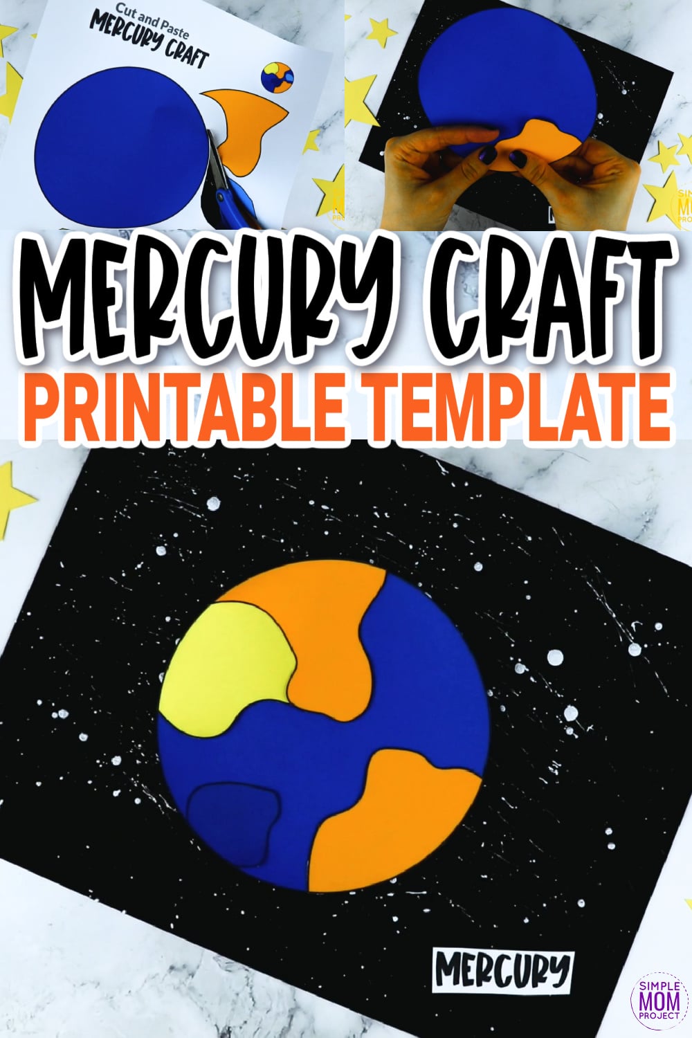 Are you looking for a fun way to learn about the planet Mercury ? Why not gather some fun facts, coloring utensils and our printable Mercury planet craft template and do this outer space crafts with your preschooler, toddler, and kindergarten age kids! You can glue it to a paper plate or turn this mercury craft into a painting activity Click now to download and print our Mercury template today!