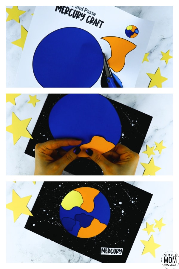 Printable Planet Mercury Craft for Preschoolers, Toddlers and Kindergartners 14