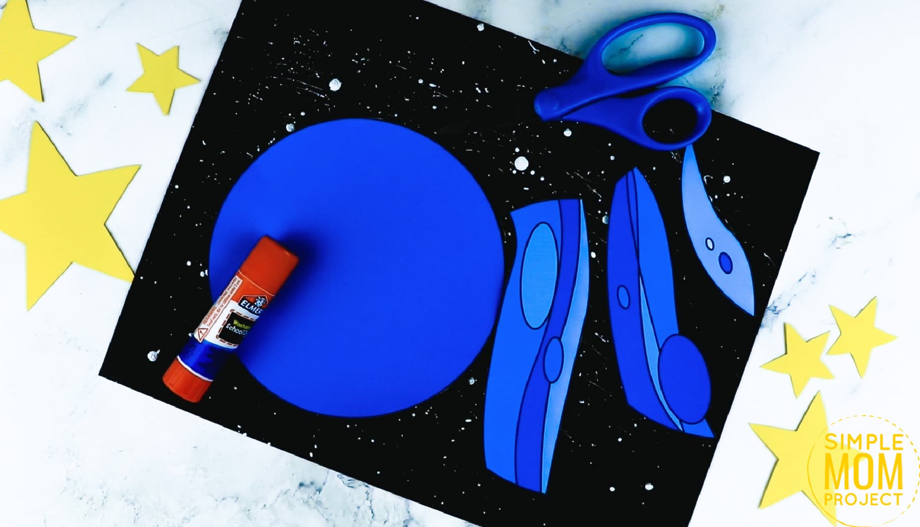 Printable Planet Neptune Craft for Preschoolers, Toddlers and Kindergartners