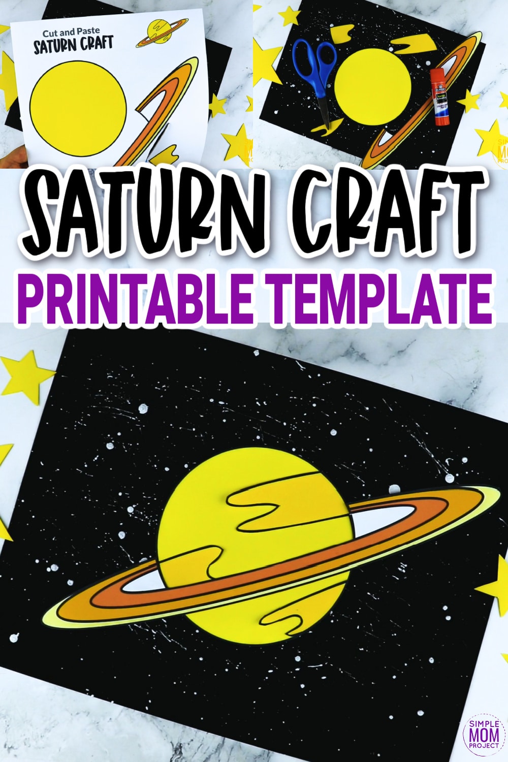 Are you looking for a fun way to learn about the planet Saturn? Why not gather some fun facts, coloring utensils and our printable Saturn planet craft template and do this outer space crafts with your preschooler, toddler, and kindergarten age kids! Click now to download and print our Saturn template today!