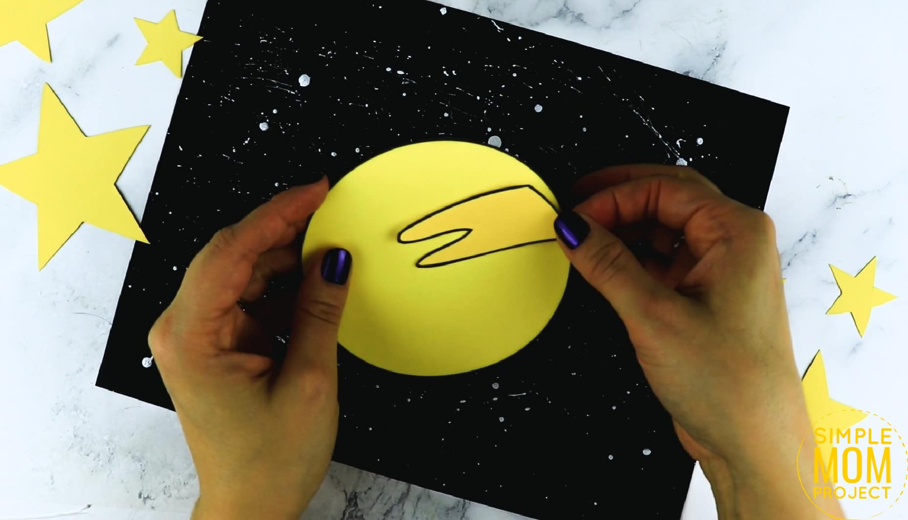 Printable Planet Saturn Craft for Preschoolers, Toddlers and Kindergartners