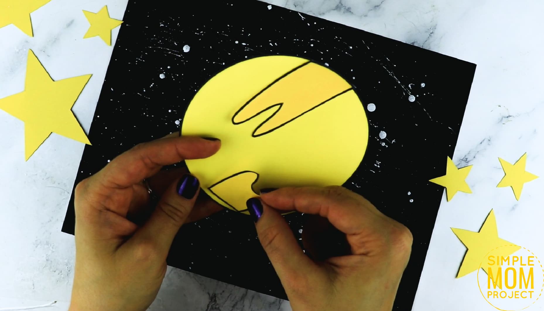 Printable Planet Saturn Craft for Preschoolers, Toddlers and Kindergartners