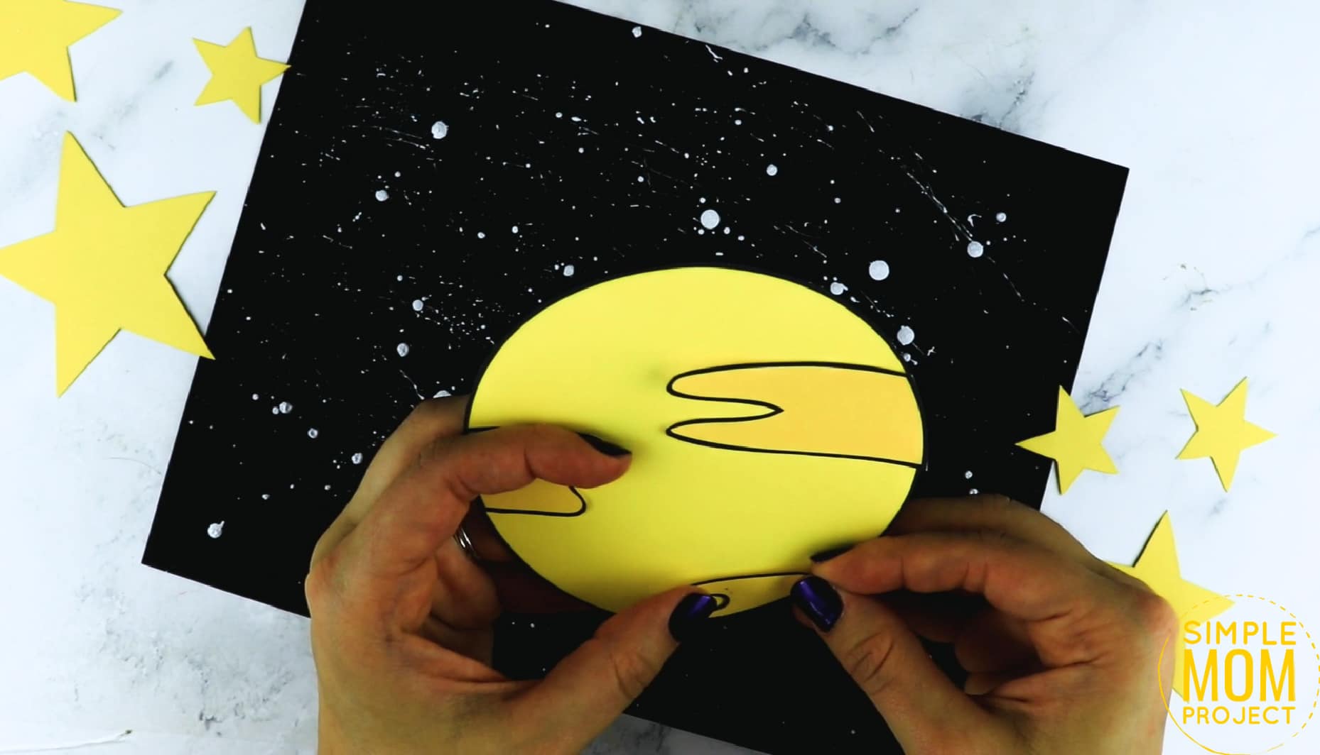 Printable Planet Saturn Craft for Preschoolers, Toddlers and Kindergartners