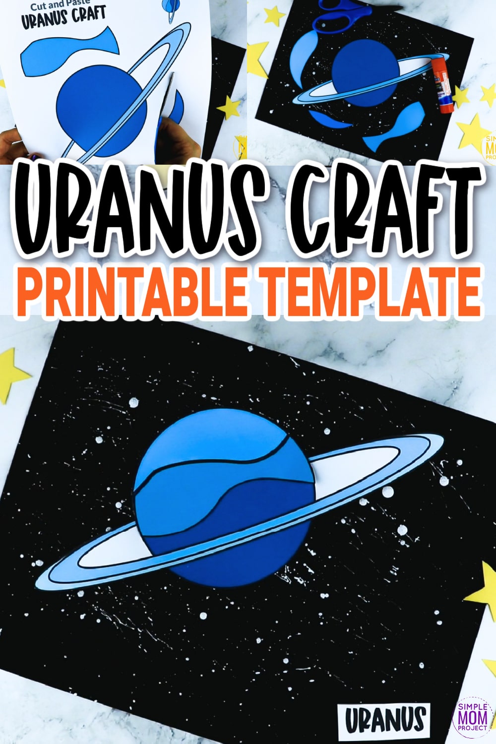 Are your kids solar system and outer space fans? When you are learning fun solar system facts, use this fun Uranus craft template. You can use it with Popsicle sticks, paper plates, sponge painting and so much more! Click now to download and print this Uranus planet template today!