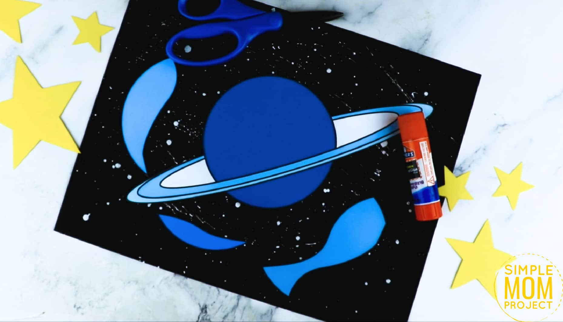 Printable Planet Uranus Craft for Preschoolers, Toddlers and Kindergartners