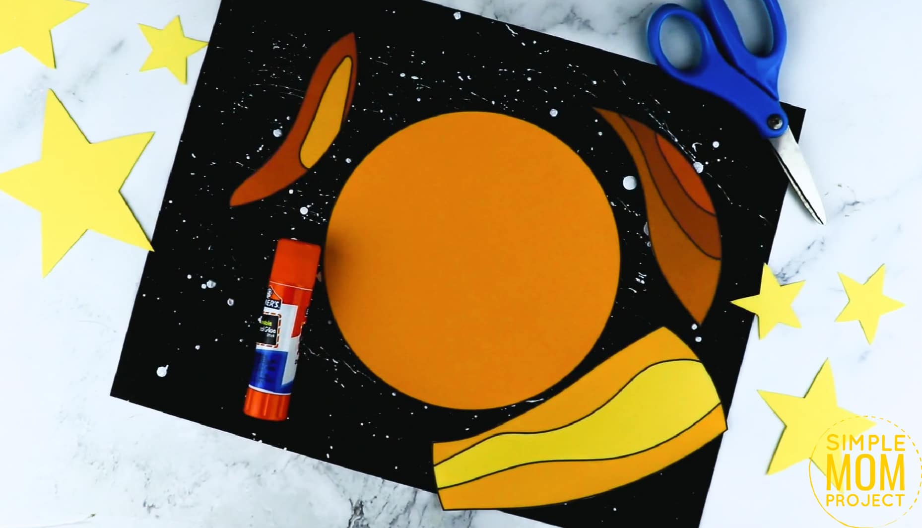 Printable Planet Venus Craft for Preschoolers, Toddlers and Kindergartners