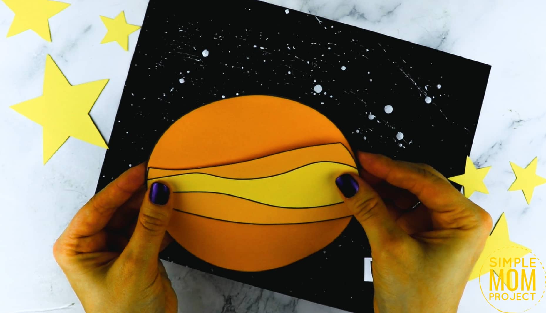 Printable Planet Venus Craft for Preschoolers, Toddlers and Kindergartners