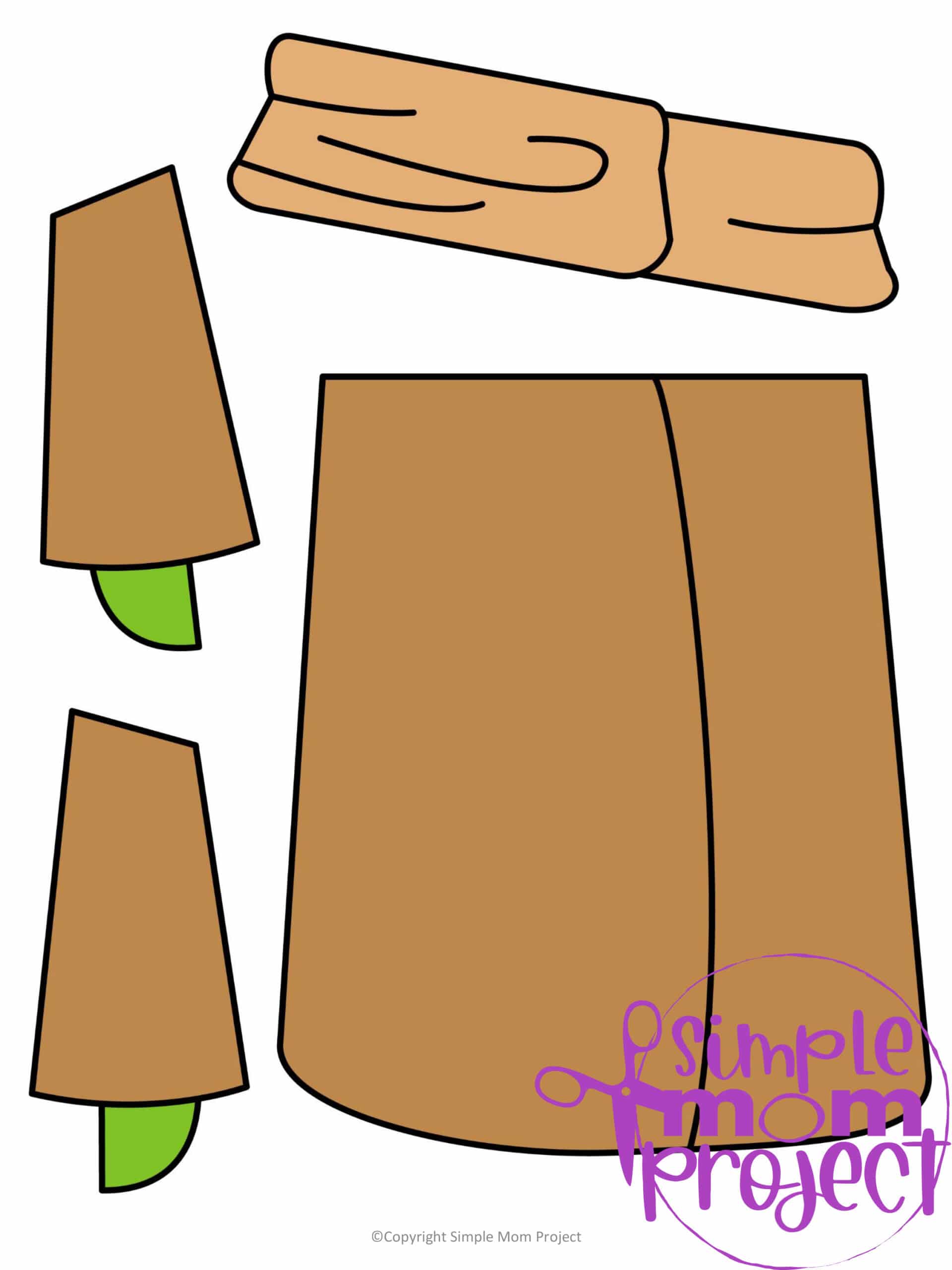 Printable Baby Yoda Paper Bag Star Wars Craft for Kids Preschoolers toddlers