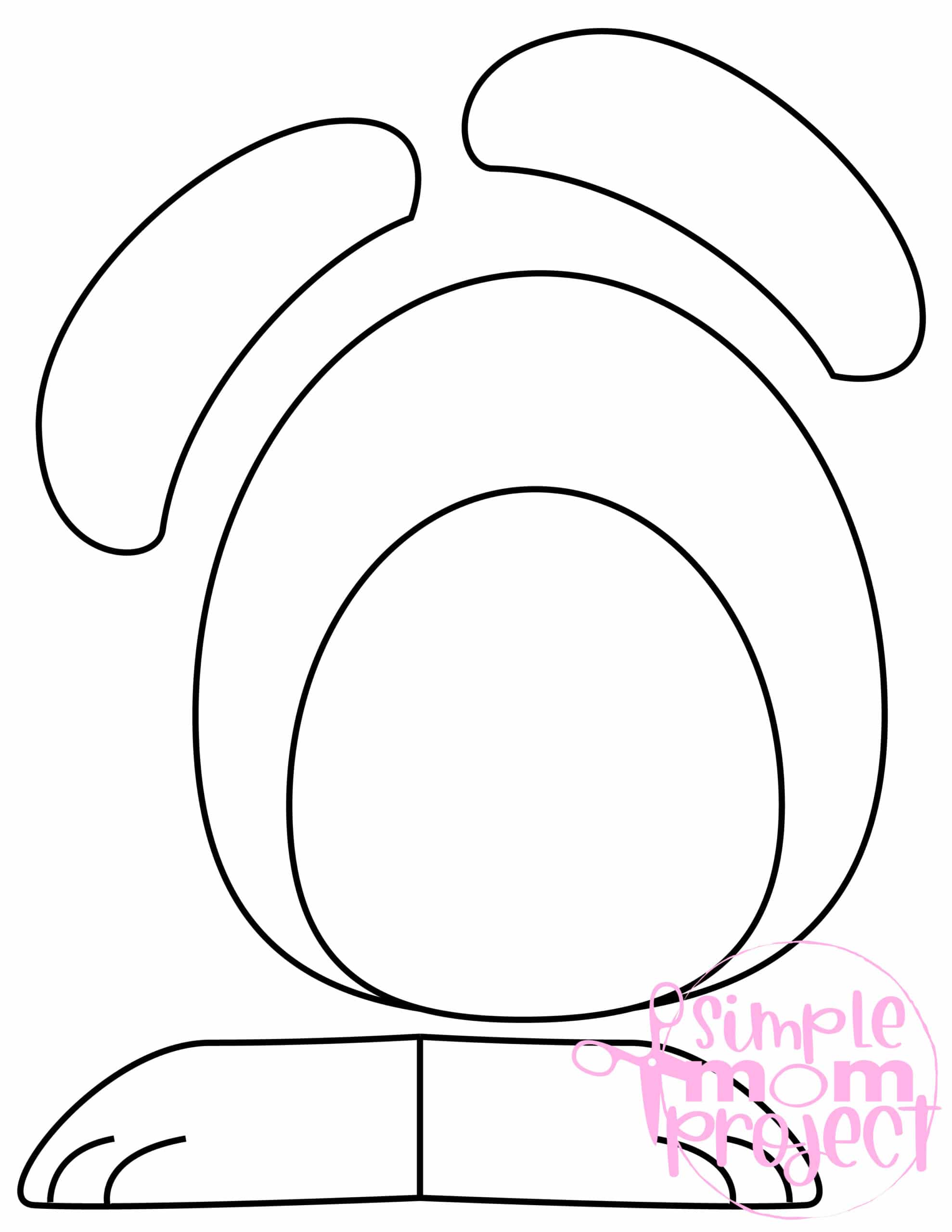 Printable Bunny Rabbit Paper Bag Puppet Craft for Kids Preschoolers Toddlers and Kindergartners