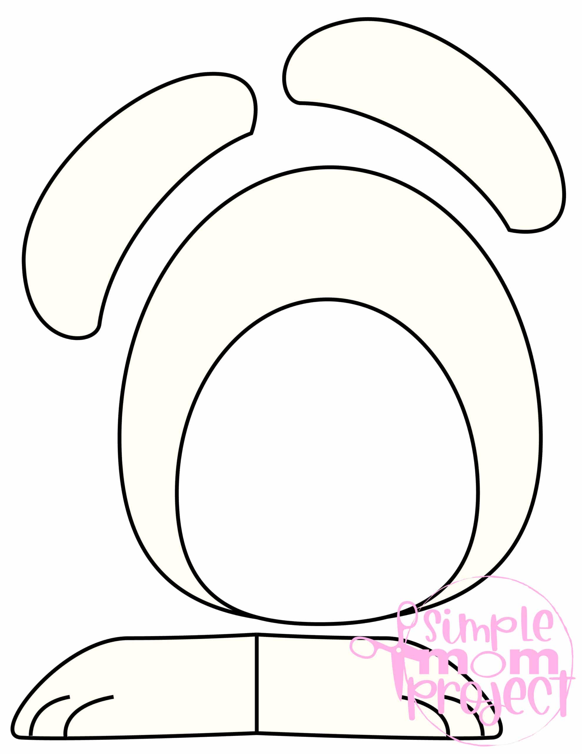 Printable Bunny Rabbit Paper Bag Puppet Craft for Kids Preschoolers Toddlers and Kindergartners