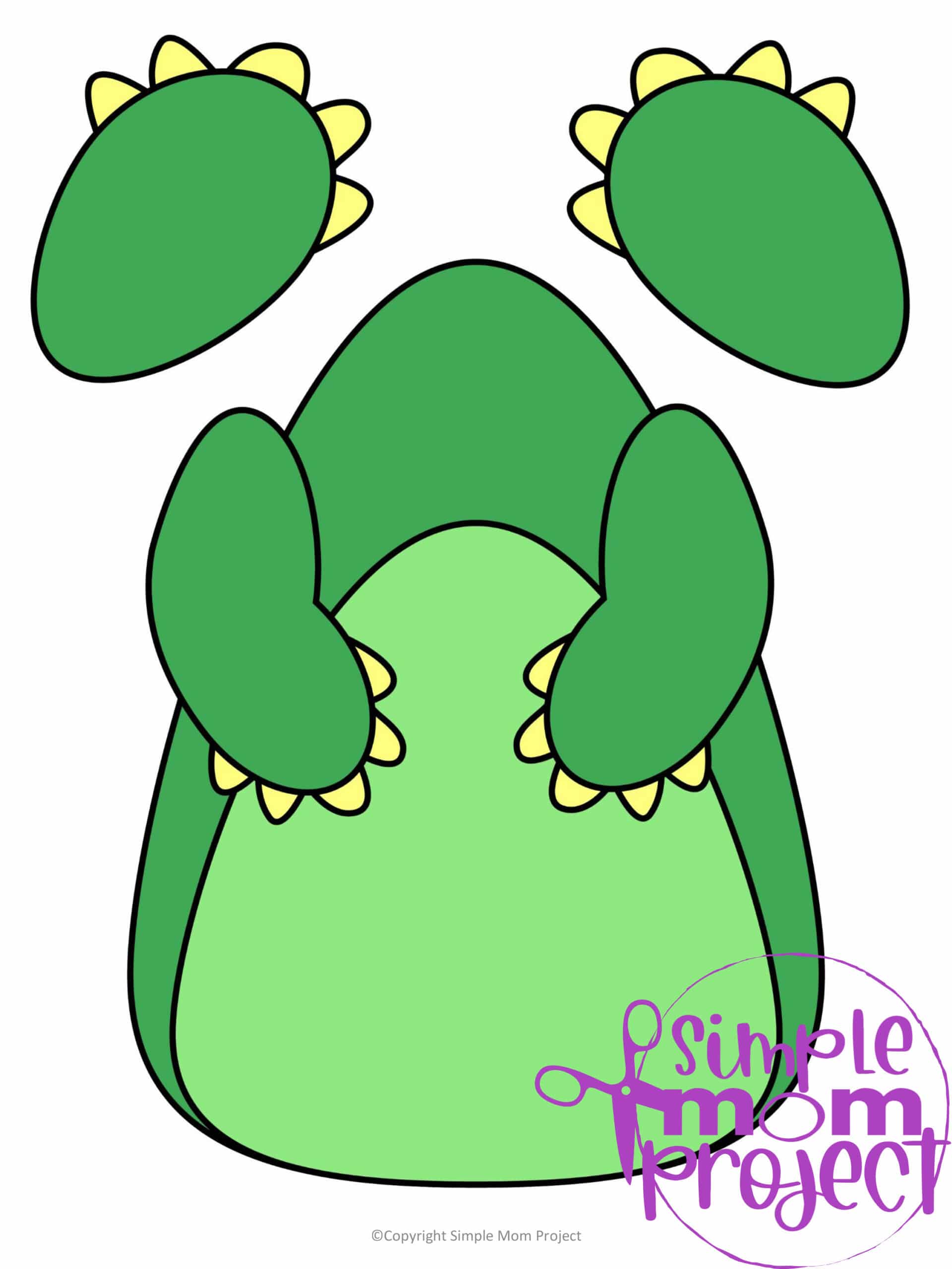 Printable Dragon Paper Bag Craft for Kids Preschoolers toddlers kindergarten