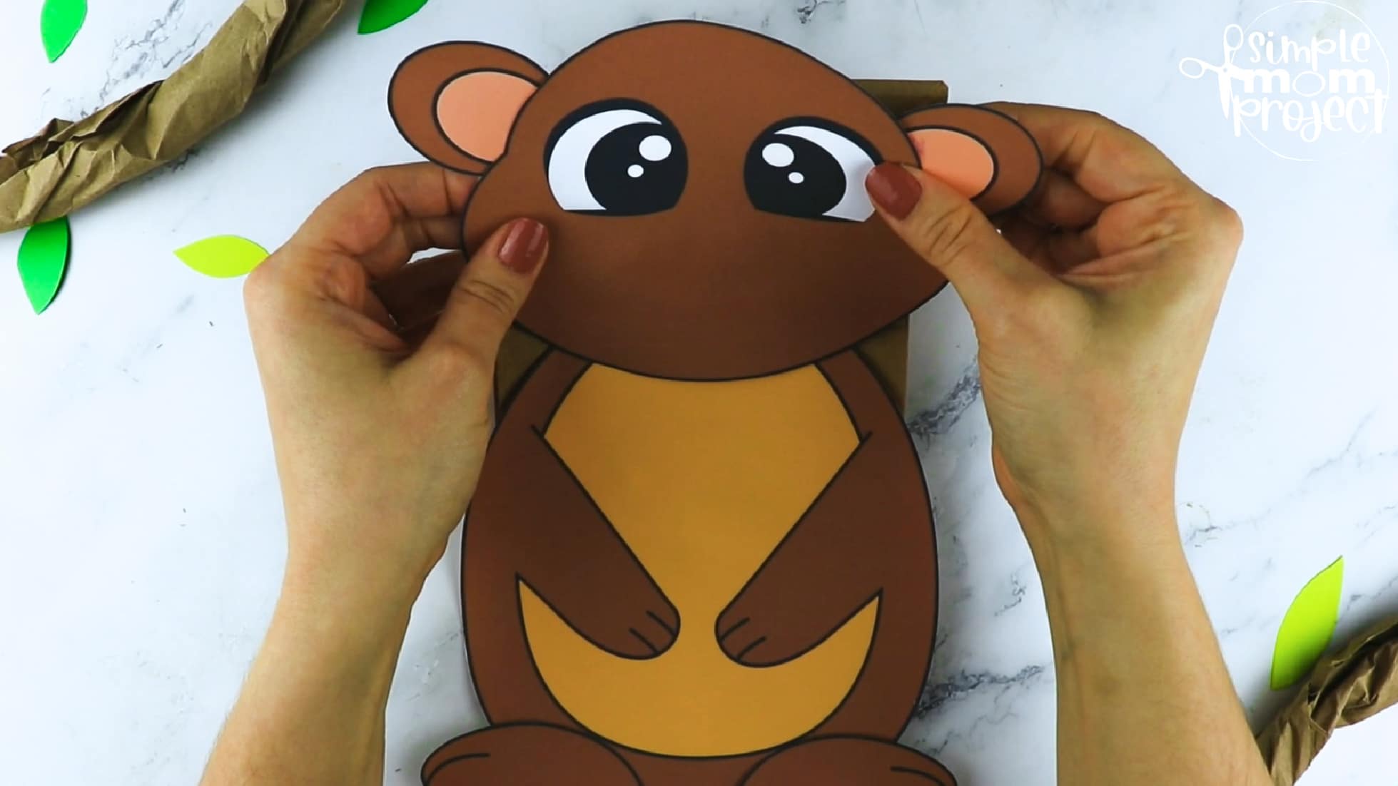 Printable Groundhog Paper Bag Craft for Kids Preschoolers toddlers kindergarten