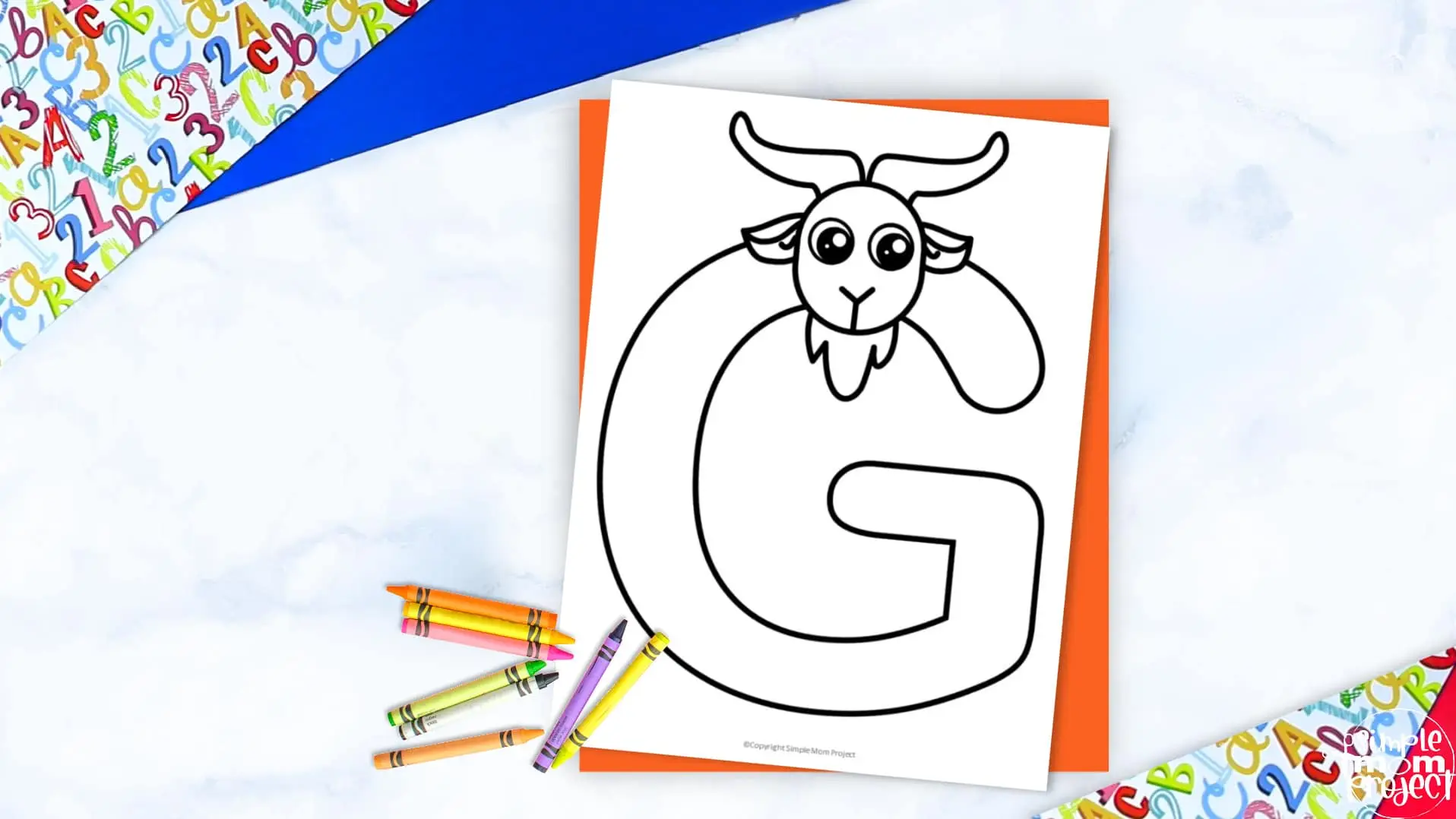 Printable Letter G is for Giraffe Coloring Page Letter G template for preschool, toddlers, kindergarten kids 2