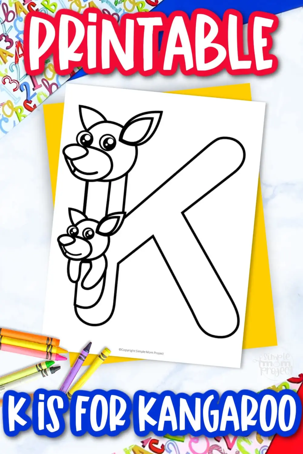 Are you looking for fun printable alphabet letters for your preschooler? Be sure to include this printable letter K for kangaroo coloring page when teaching your kids the /K/ sound and writing letters. This alphabet coloring letter K worksheet is perfect to keep your kids busy and motivated. Click now to print your copy today!