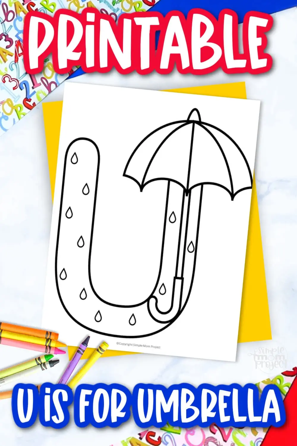 Are you looking for fun alphabet worksheets to include in your preschool learning activities? Use this free printable letter U for umbrella coloring page when teaching your kids the U sound and writing letters. This printable alphabet letter U worksheet will keep your kids busy and motivated while developing fine motor skills. Download and print your copy today!