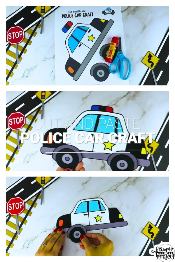 Are you looking for fun craft activities for your toddler, preschool and kindergarten kids? This easy printable police car craft is perfect for children who aspire to be a policeman someday. Our printable police car template is great for children’s parties or imaginative play. Be sure to grab your simple printable police car template today!