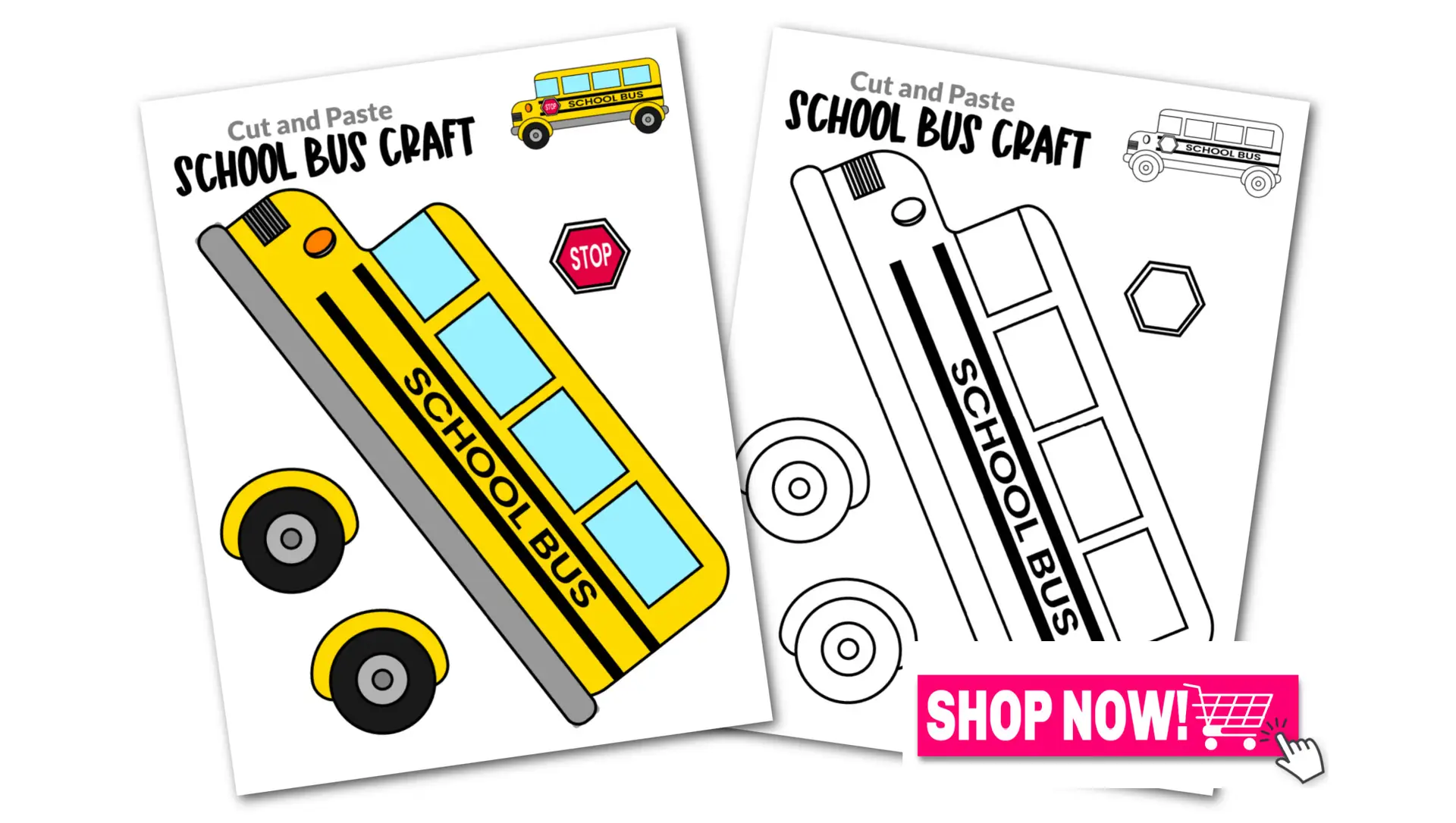 Printable Vehicle School Bus Crafts for Toddlers, Preschoolers and Kindergarten Kids Convertkit