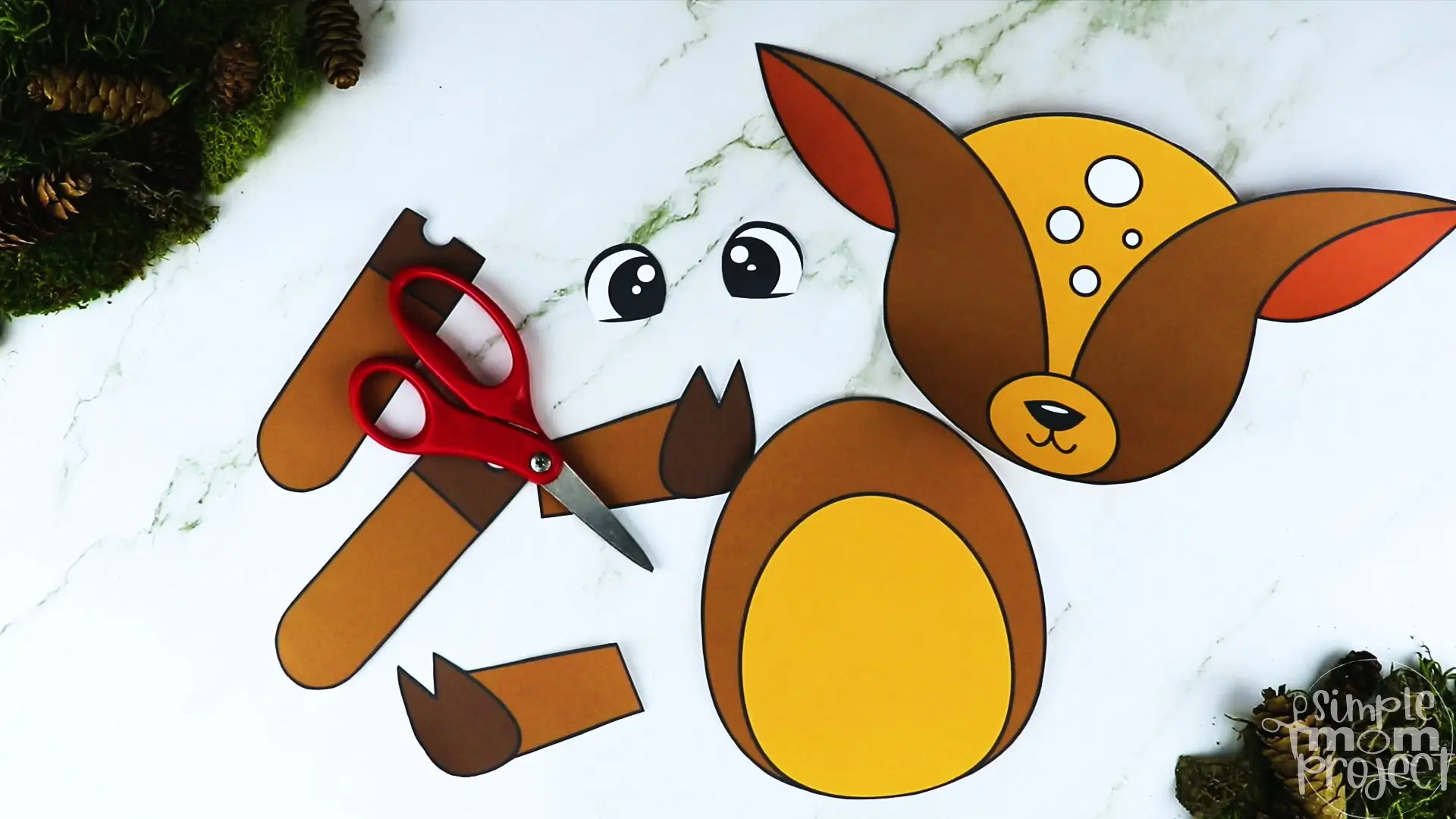 Printable Woodland Animal Deer Paper Bag Puppet Craft 10