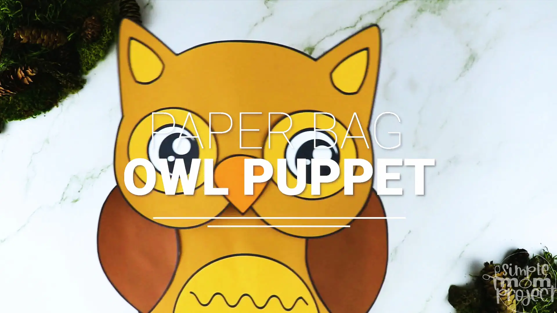 Printable Woodland Animal Owl Paper Bag Puppet Craft 13