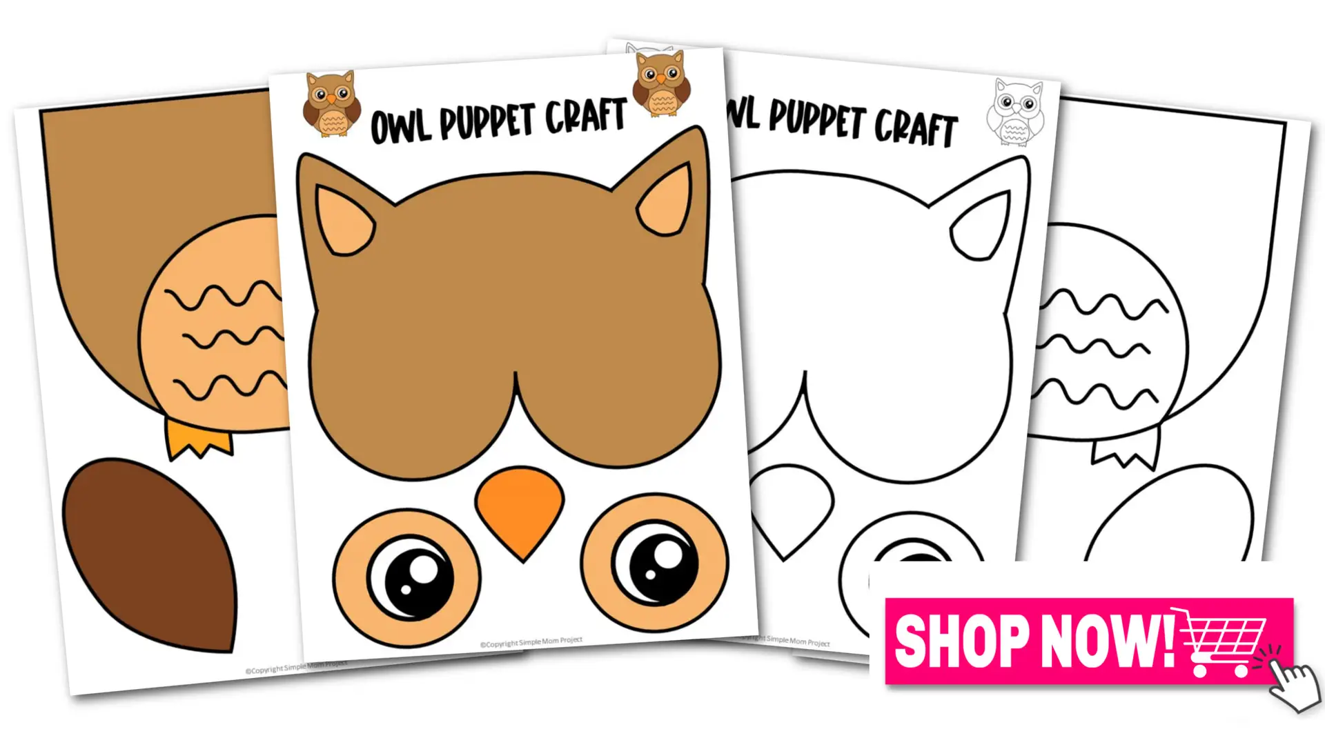 Printable Woodland Animal Owl Paper Bag Puppet Craft Convertkit