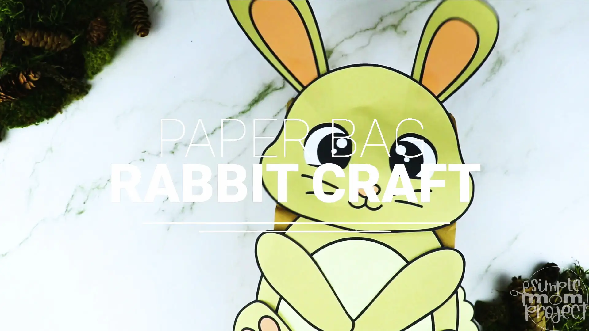 Printable Woodland Animal Rabbit Paper Bag Puppet Craft 5