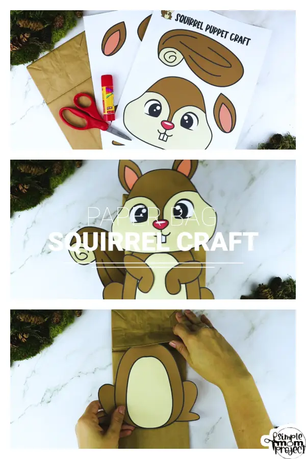 Printable Woodland Animal Fox Paper Bag Puppet Craft 16