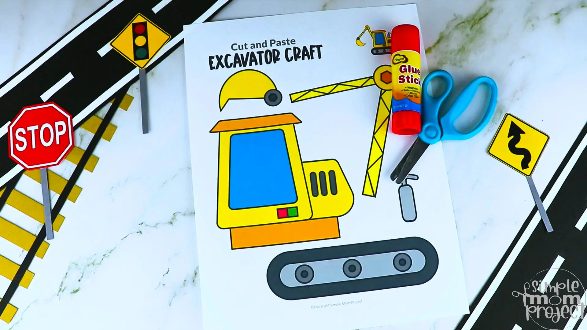If you’re looking for a quick but fun papercraft activity for your little ones, you’ve come to the right place! This printable excavator craft is the ideal activity for toddlers, preschoolers, kindergarteners and early elementary students. Allow your kids to use their imagination and creativity as they design their own heavy excavator craft to make it stand out. Make sure to grab your printable excavator template today!