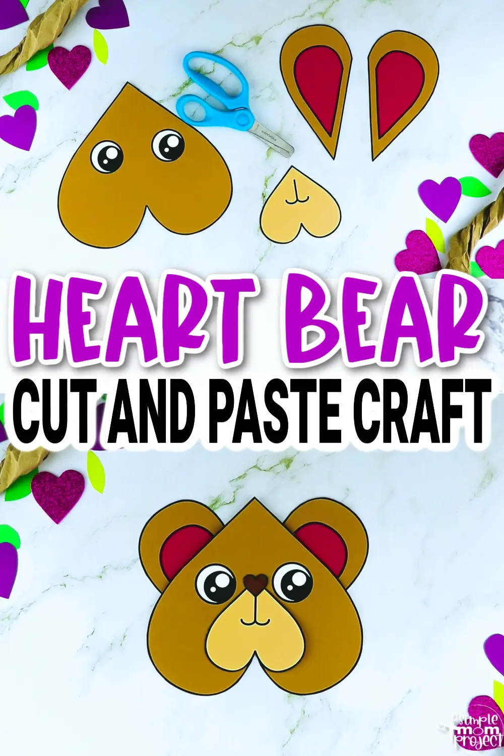 Are you looking for a printable heart shaped bear craft for your toddler, preschool and kindergarten kids? These printable heart bear crafts are great to include in your lesson plans, preschool paper craft projects, diy greeting cards, decorations and puppet shows. Click now to grab your adorable heart bear templates today!
