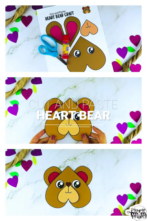 Are you looking for a printable heart shaped bear craft for your toddler, preschool and kindergarten kids? These printable heart bear crafts are great to include in your lesson plans, preschool paper craft projects, diy greeting cards, decorations and puppet shows. Click now to grab your adorable heart bear templates today!