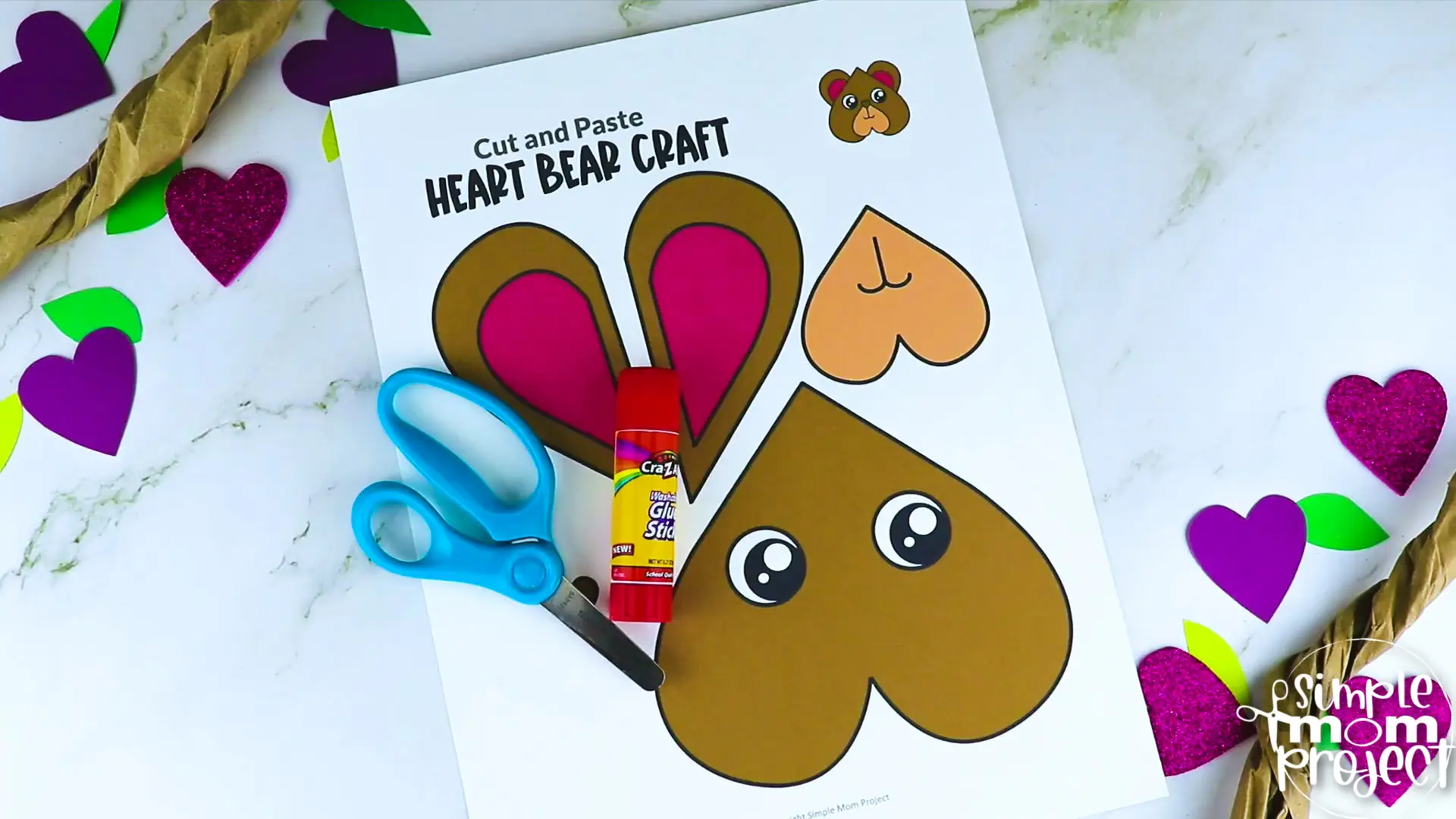 Are you looking for a printable heart shaped bear craft for your toddler, preschool and kindergarten kids? These printable heart bear crafts are great to include in your lesson plans, preschool paper craft projects, diy greeting cards, decorations and puppet shows. Click now to grab your adorable heart bear templates today!
